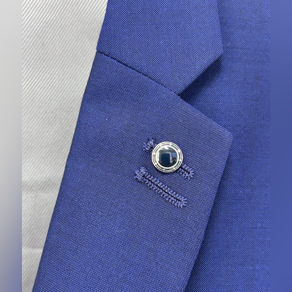 THE KOOPLES - Marine Officer Slim Fit Blazer in Navy - size 34 - Picture 4 of 13